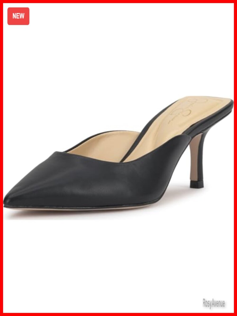 Pointed Toe Stiletto Heel Mule Slip-On Sandal for Formal Evening
